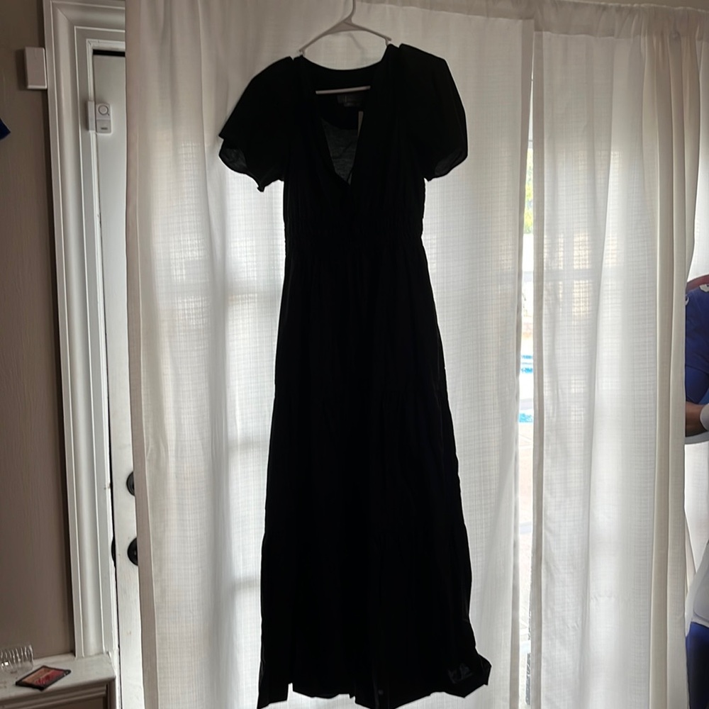 Anthropologie black dress